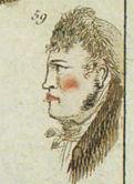 Portrait de Jean Rohu réalisé d’après le signalement donné par la police de Paris (vers 1800-1804)